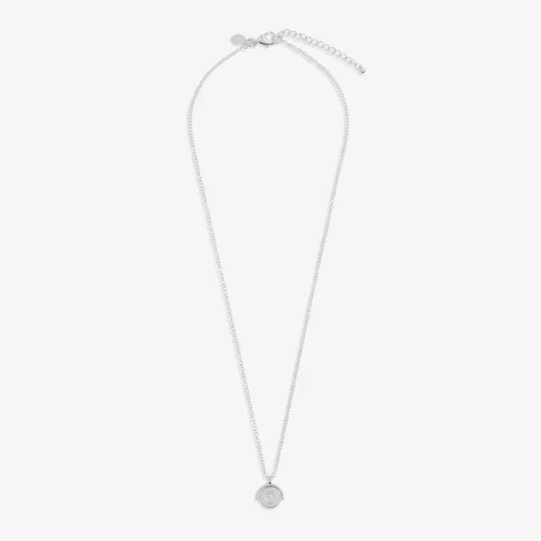 Joma Style Stories Spinning Coin Silver Necklace