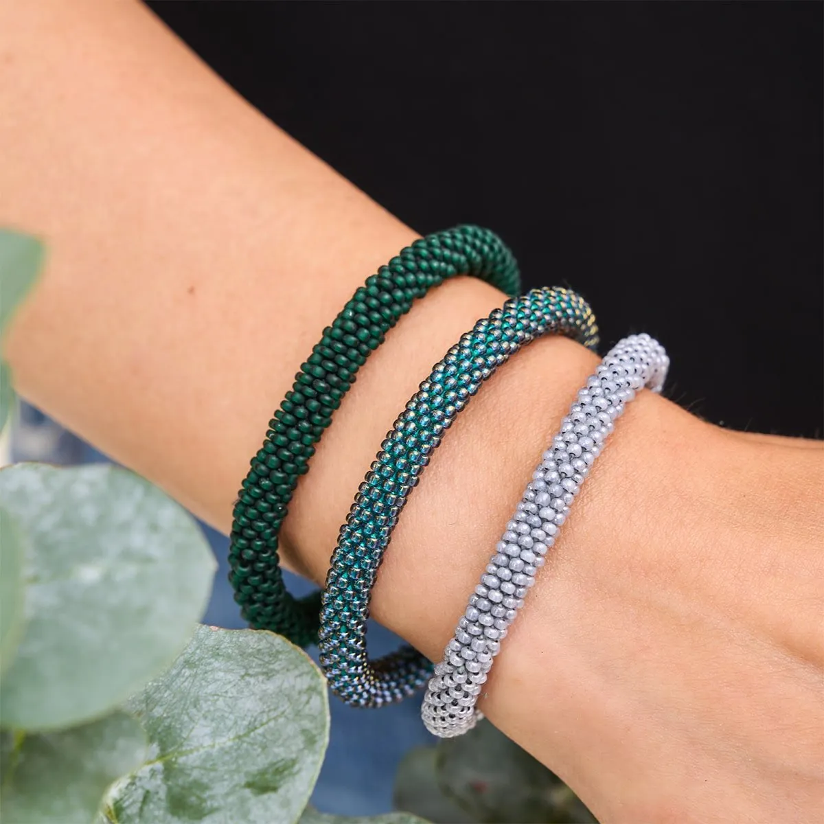 June Bud | Himalayan Glass Bead Bracelet