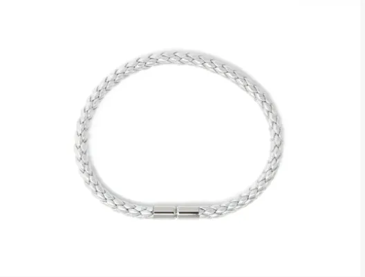 Keva Silver Braided Bracelet