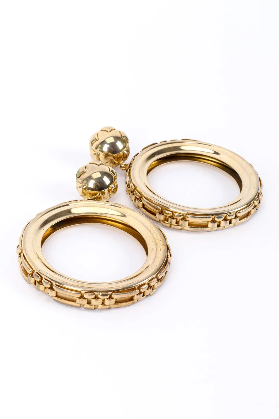Large Hoop Drop Earrings