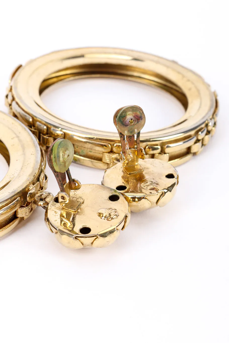 Large Hoop Drop Earrings
