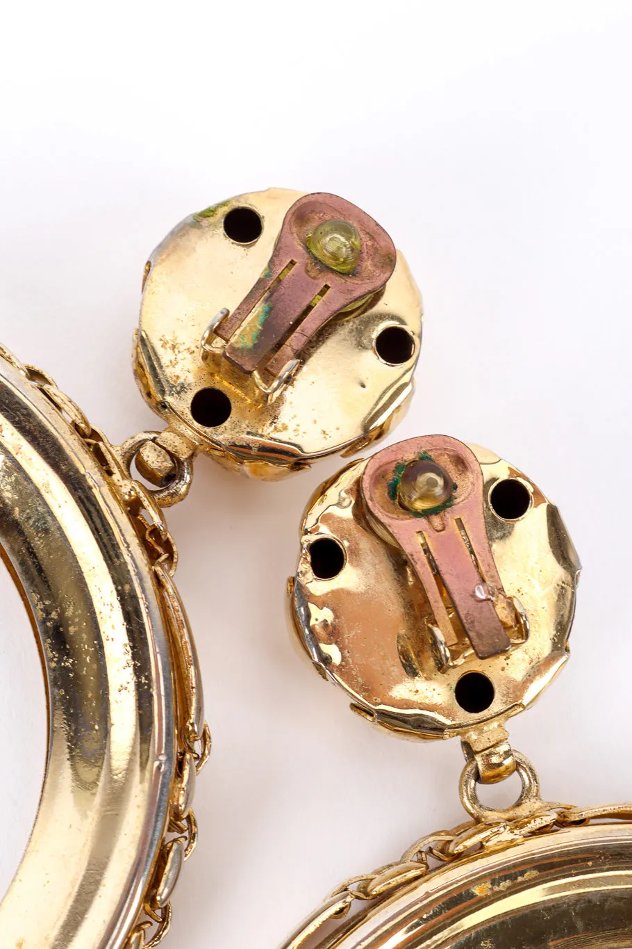 Large Hoop Drop Earrings