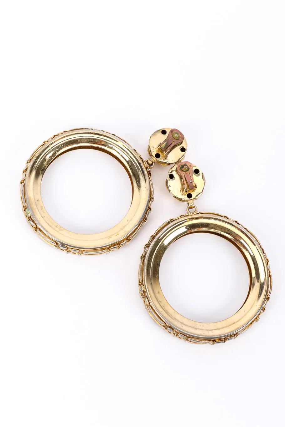 Large Hoop Drop Earrings