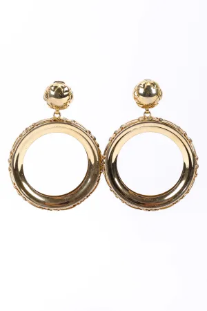 Large Hoop Drop Earrings