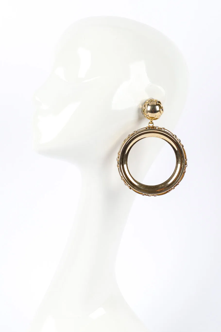 Large Hoop Drop Earrings