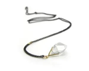 Large Sticks and Stones Herkimer Necklace