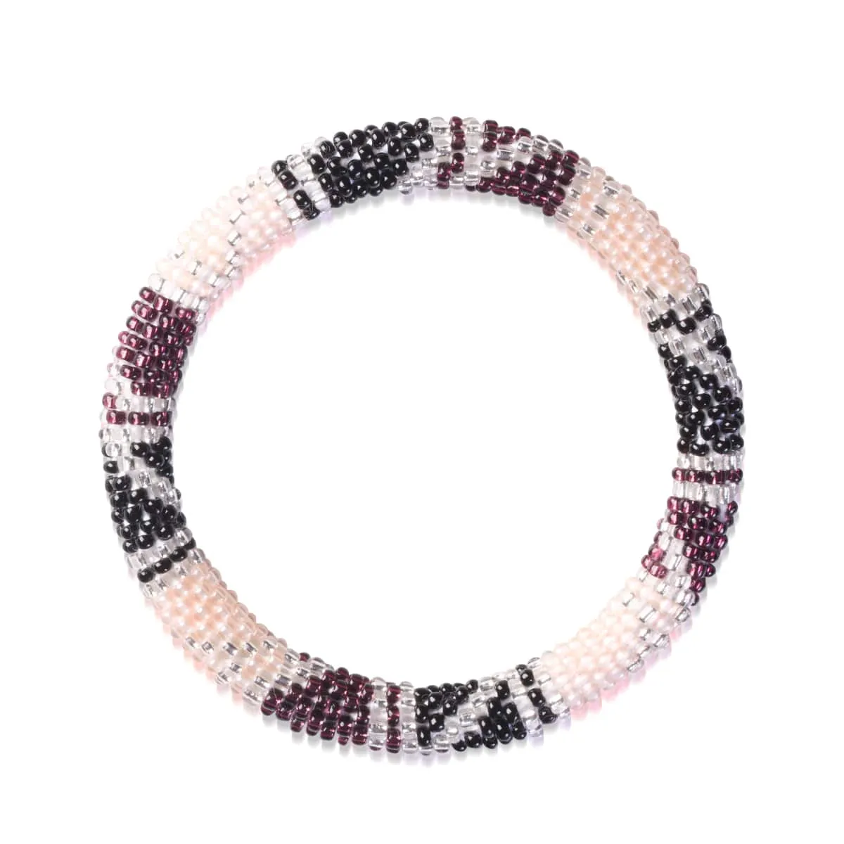 Light Mulberry | Himalayan Glass Bead Bracelet
