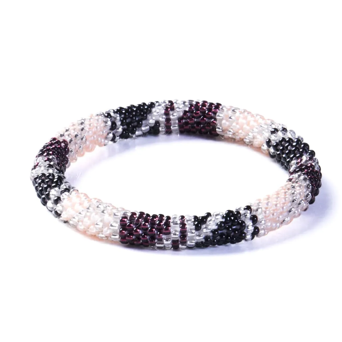 Light Mulberry | Himalayan Glass Bead Bracelet