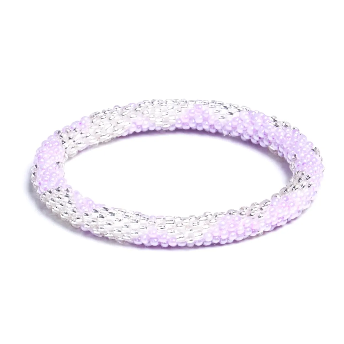 Lilac Dreams | Himalayan Glass Bead Bracelet