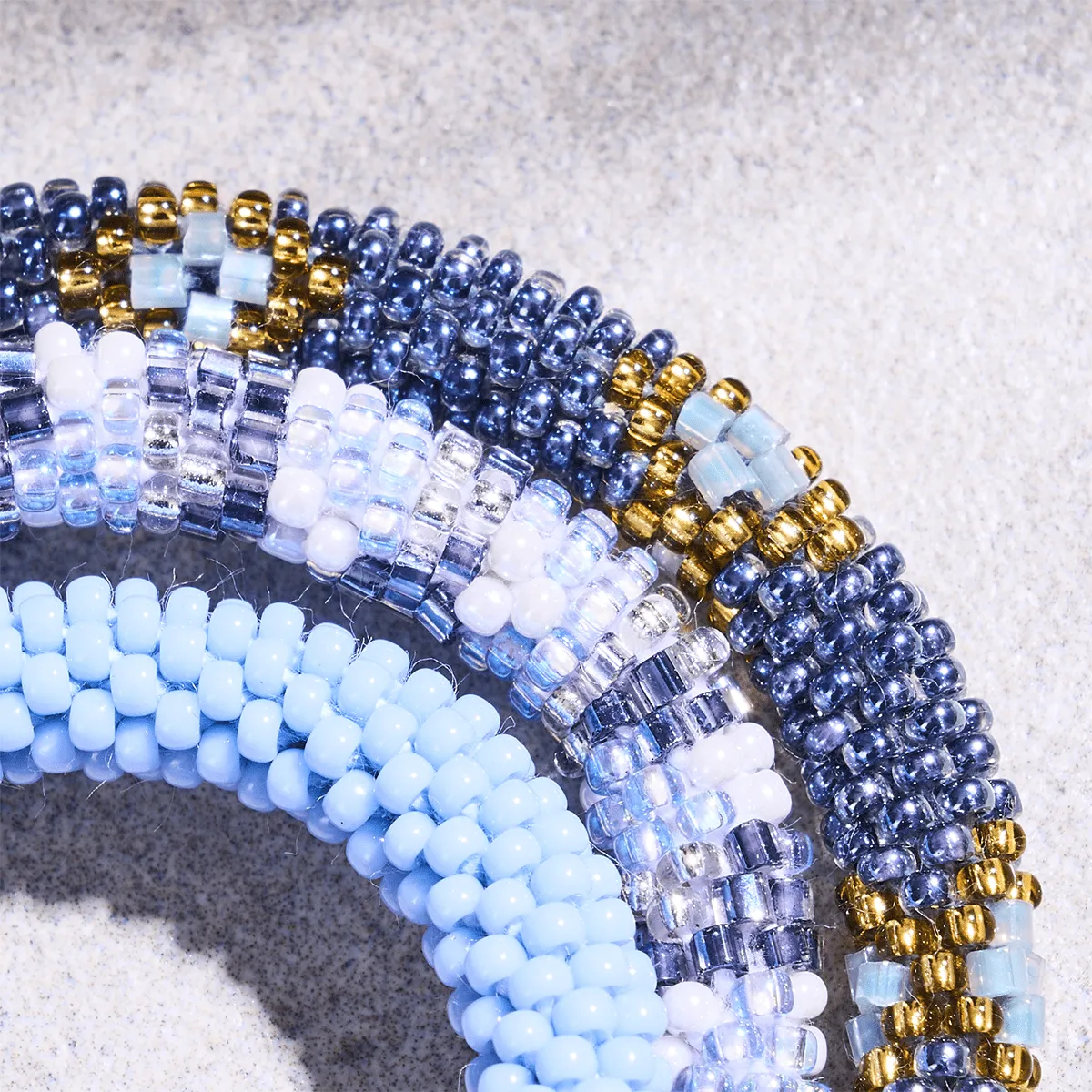 London Fog | Himalayan Glass Bead Bracelet