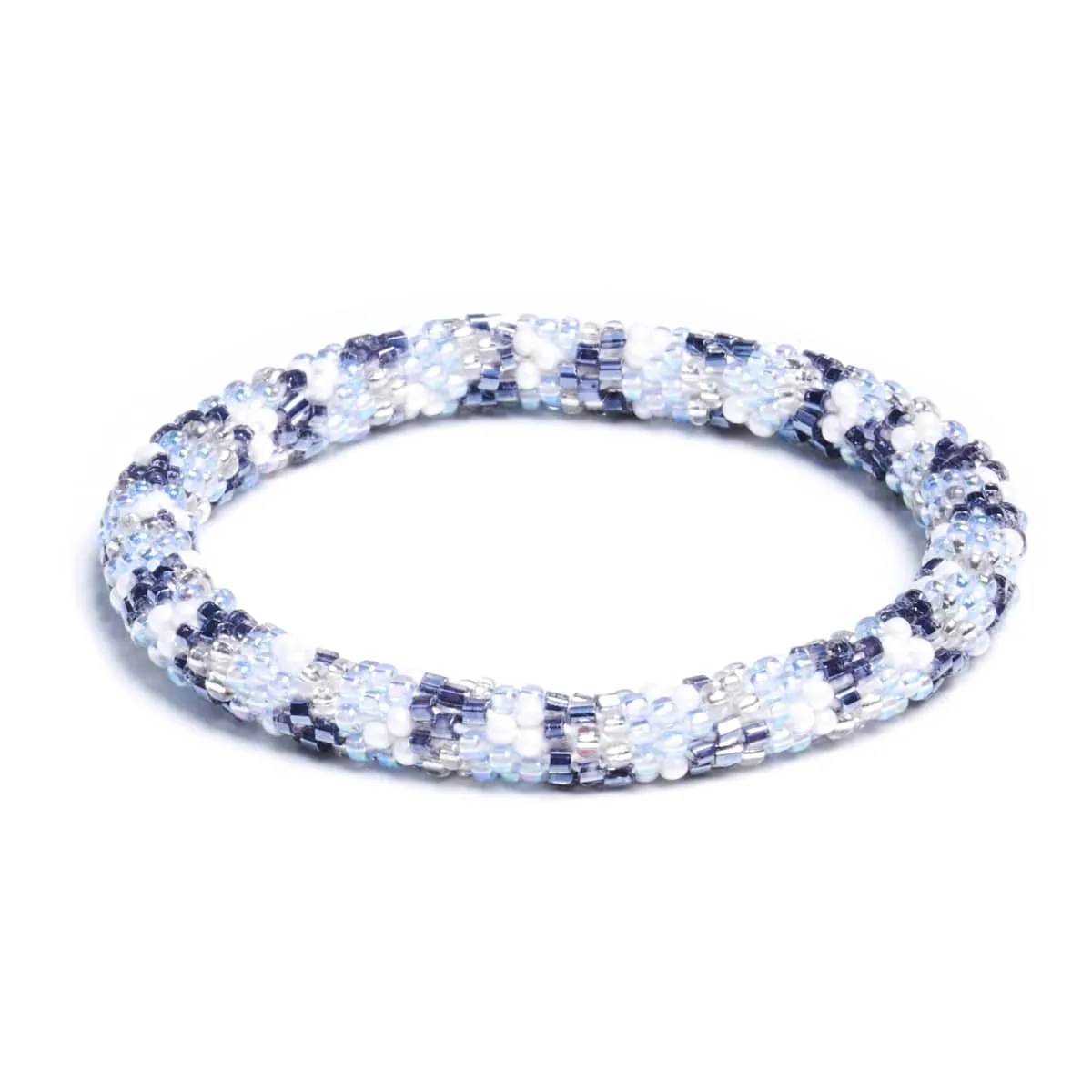London Fog | Himalayan Glass Bead Bracelet