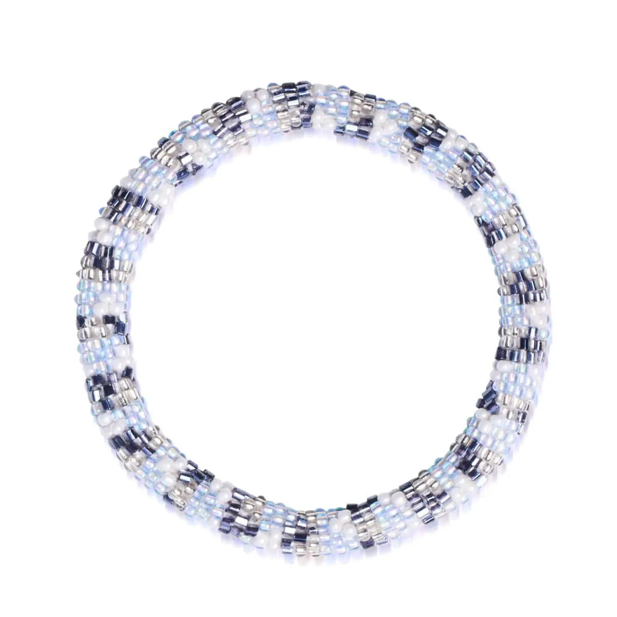 London Fog | Himalayan Glass Bead Bracelet