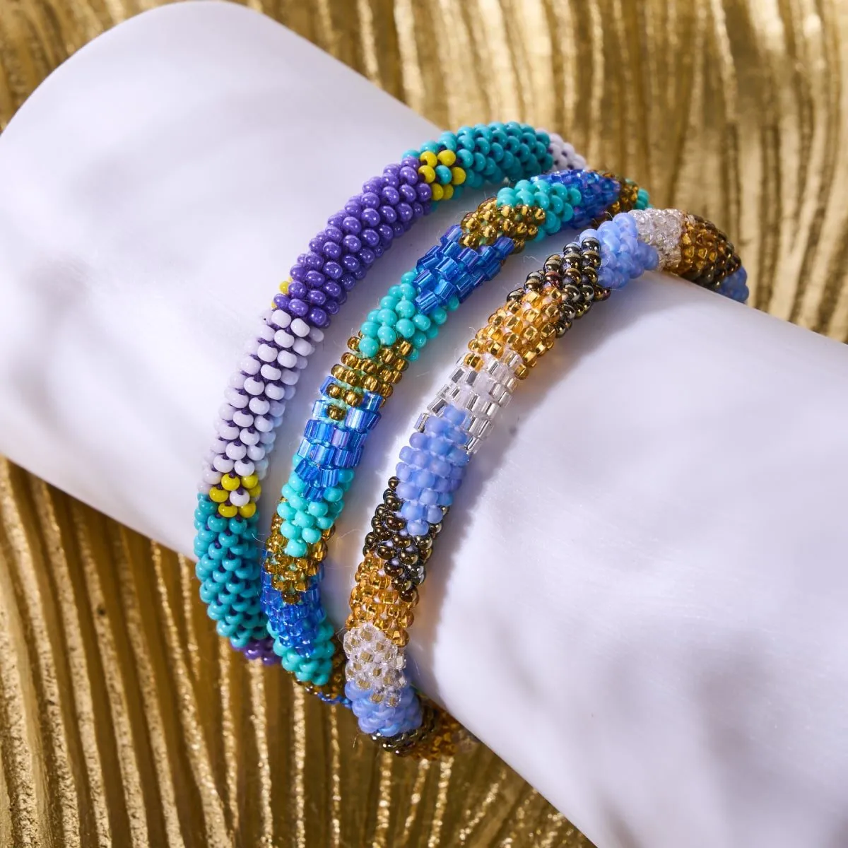 Lost Treasure | Himalayan Glass Bead Bracelet