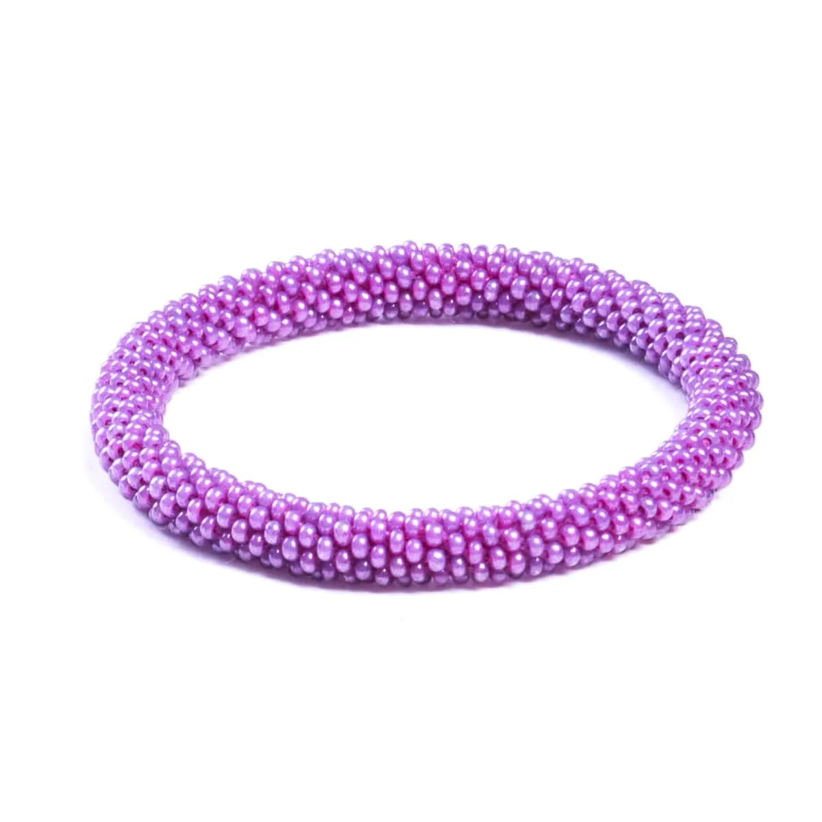 Magenta Coral | Himalayan Glass Bead Bracelet
