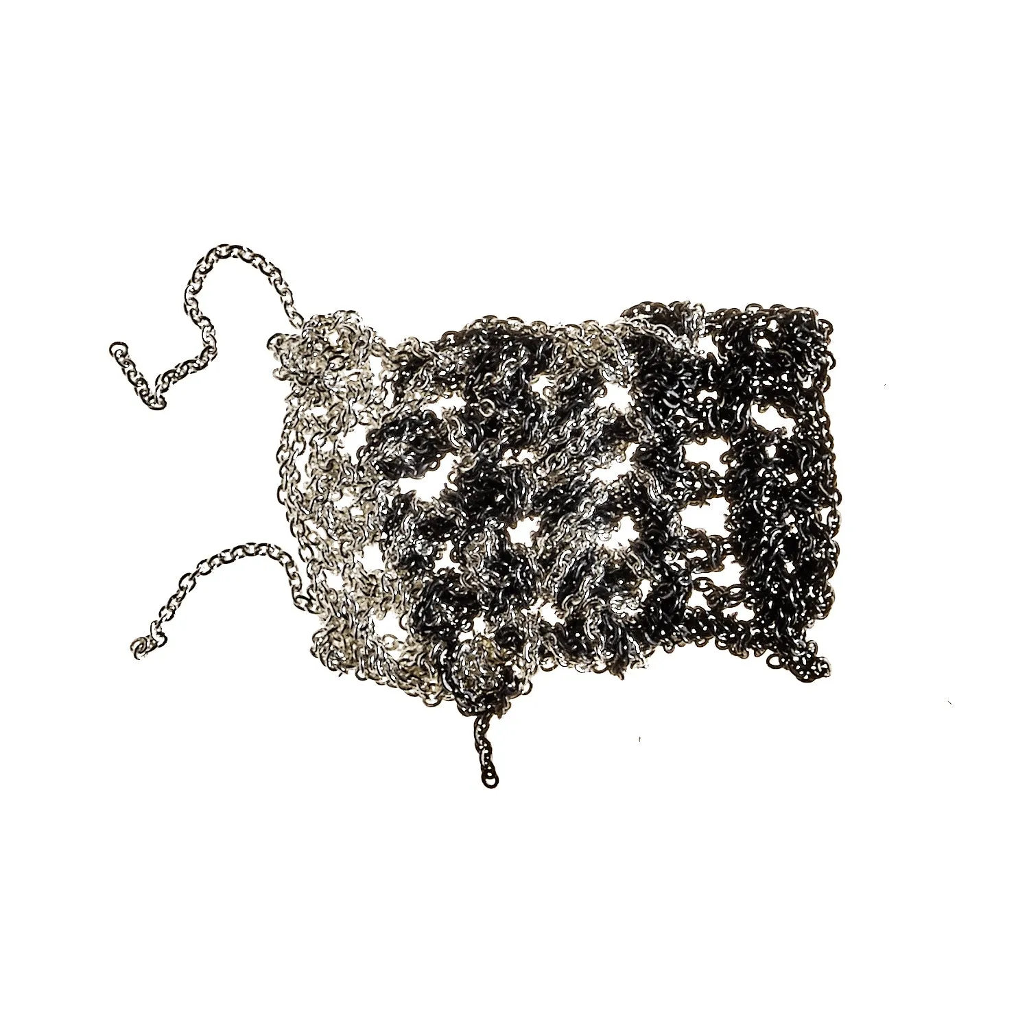 Melded Simple Necklace in Silver   Midnight
