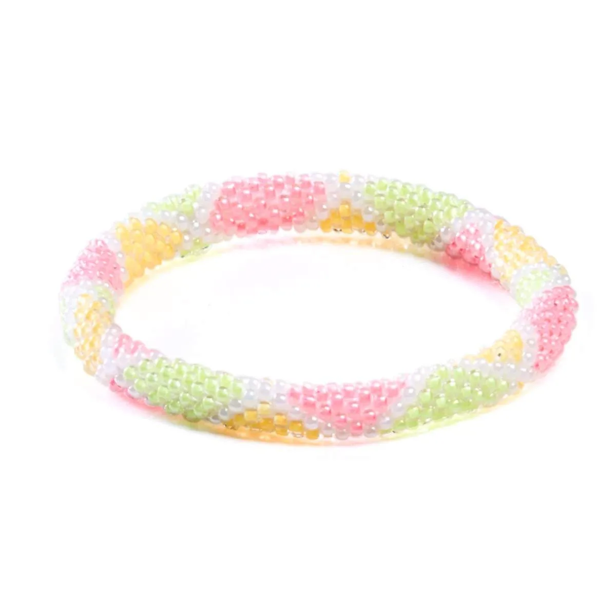 Melon Delight | Himalayan Glass Bead Bracelet