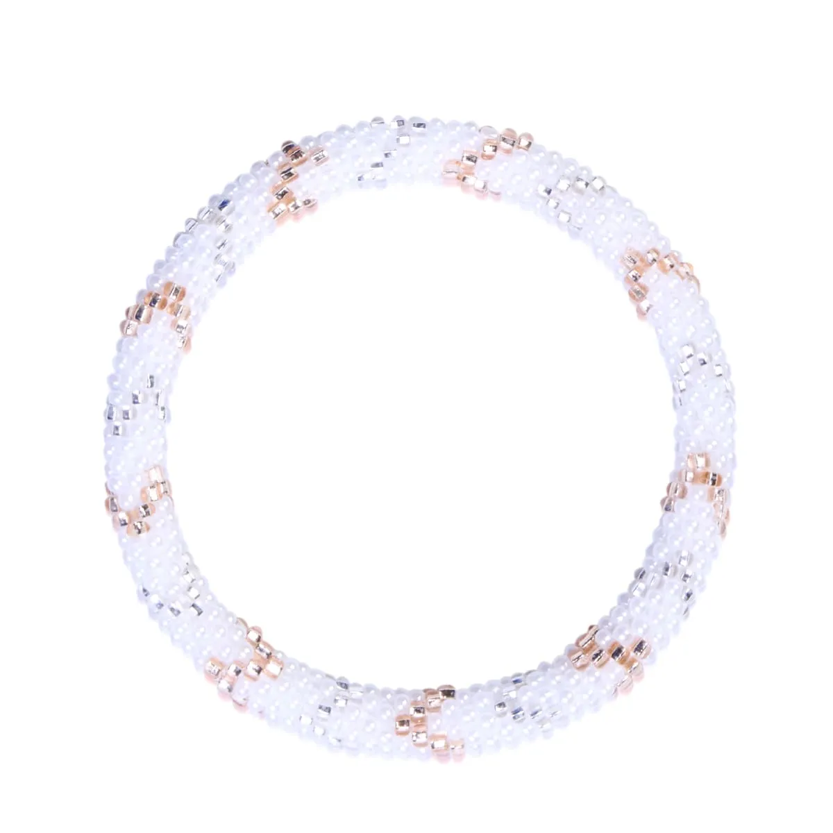 Milk and Sugar | Himalayan Glass Bead Bracelet