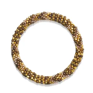 Mojave Gold | Himalayan Glass Bead Bracelet