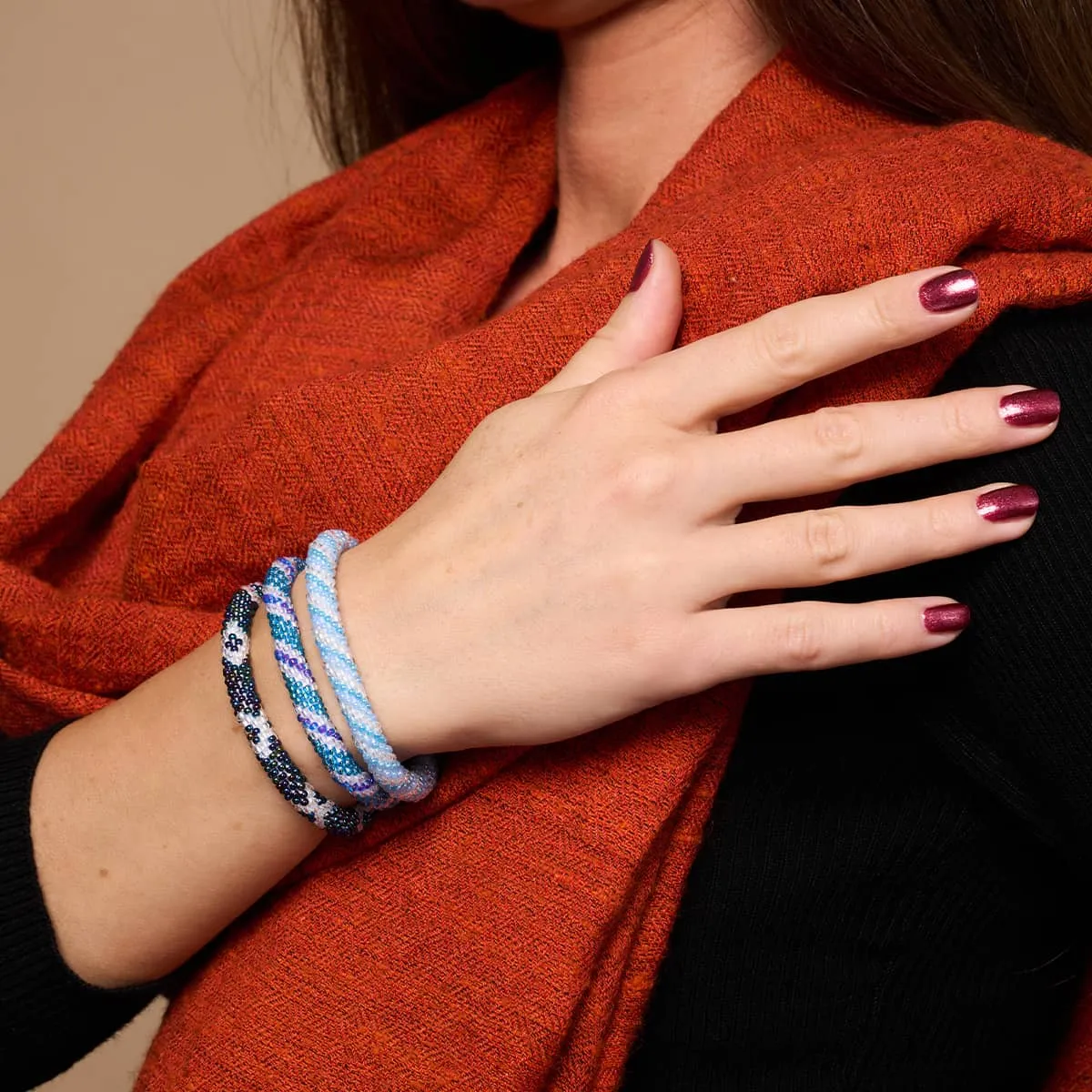 Neon Ghost | Himalayan Glass Bead Bracelet