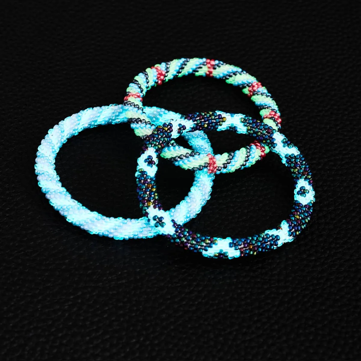 Neon Ghost | Himalayan Glass Bead Bracelet