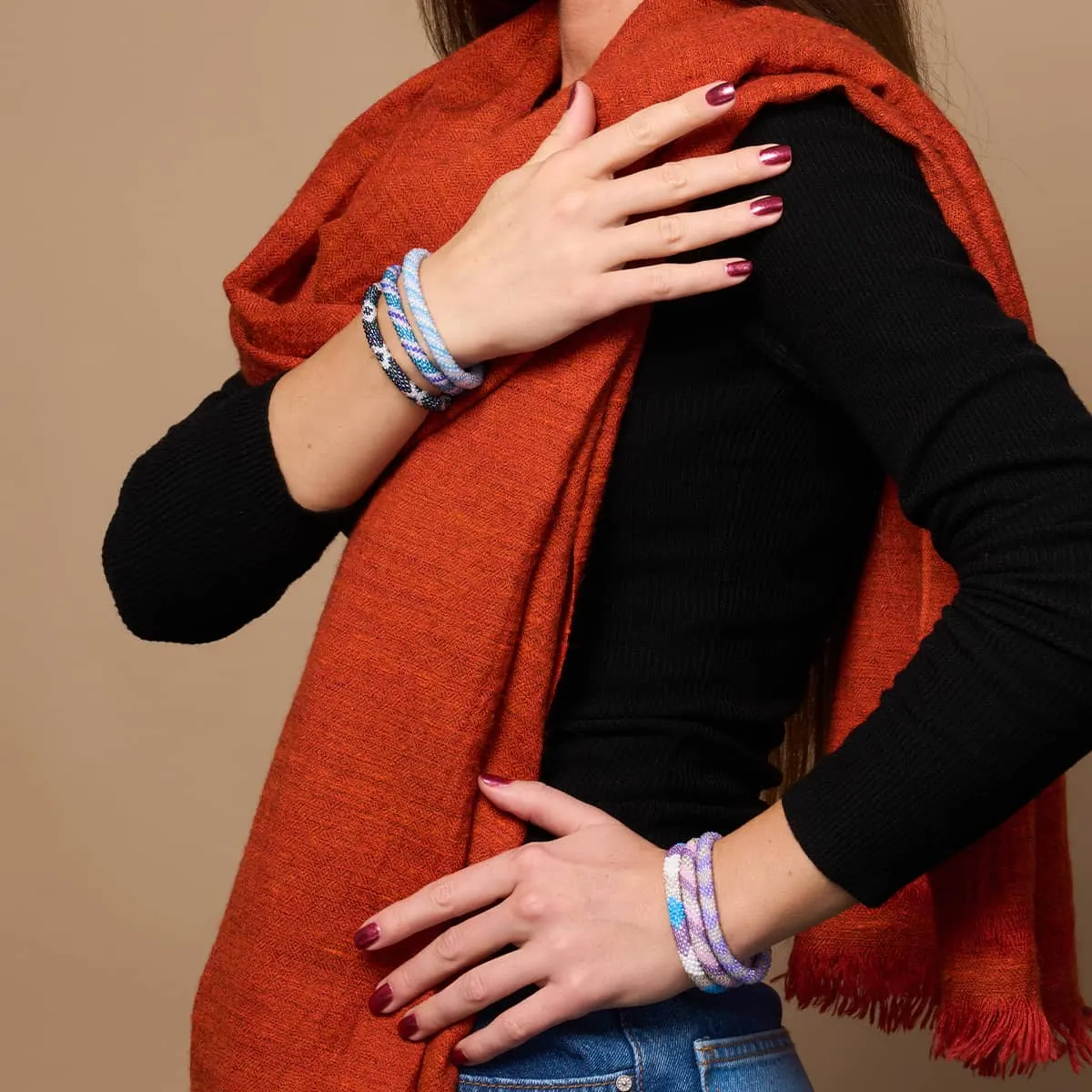 Neon Ghost | Himalayan Glass Bead Bracelet
