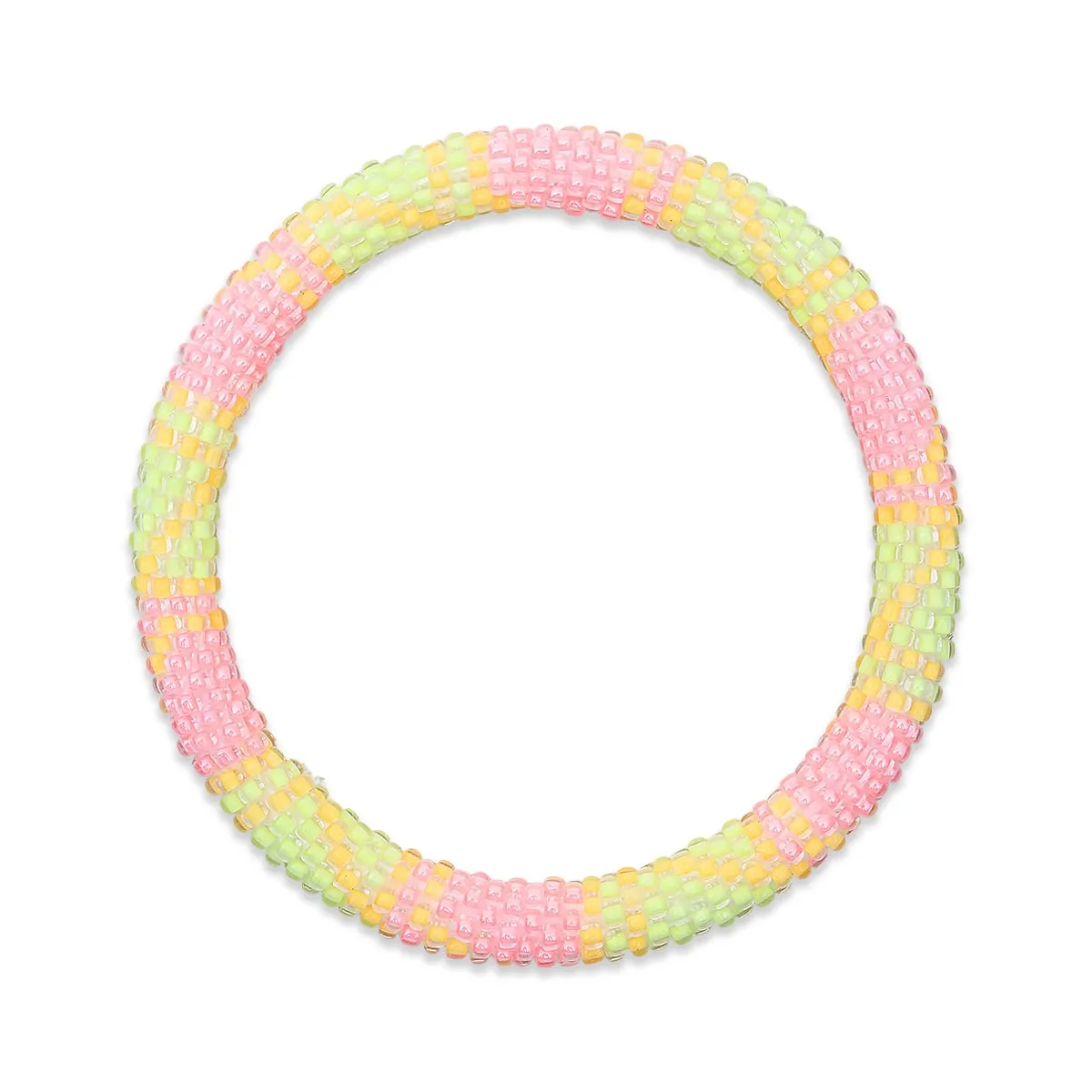 Neon Lemonade | Himalayan Glass Bead Bracelet