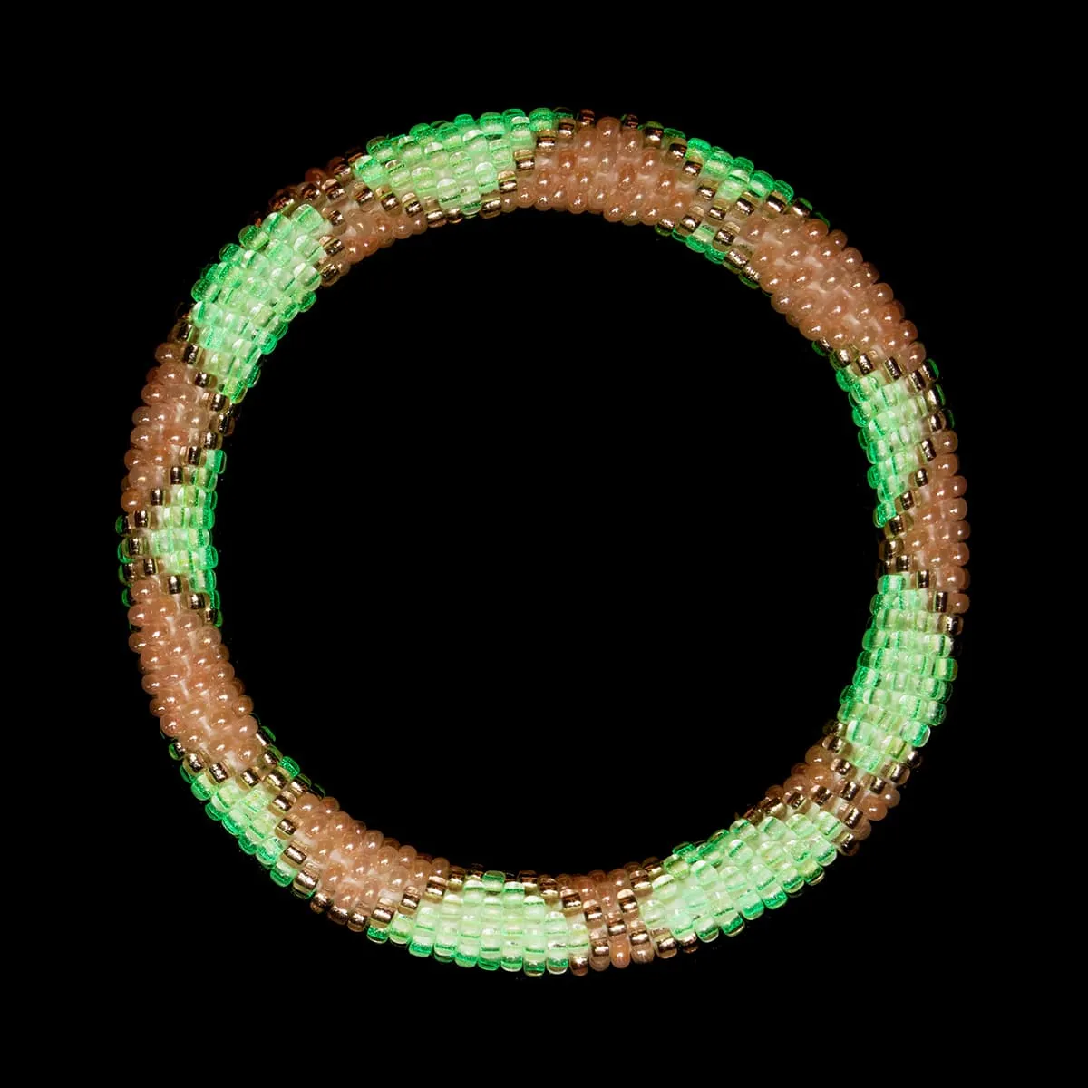 Neon Pumpkin | Himalayan Glass Bead Bracelet