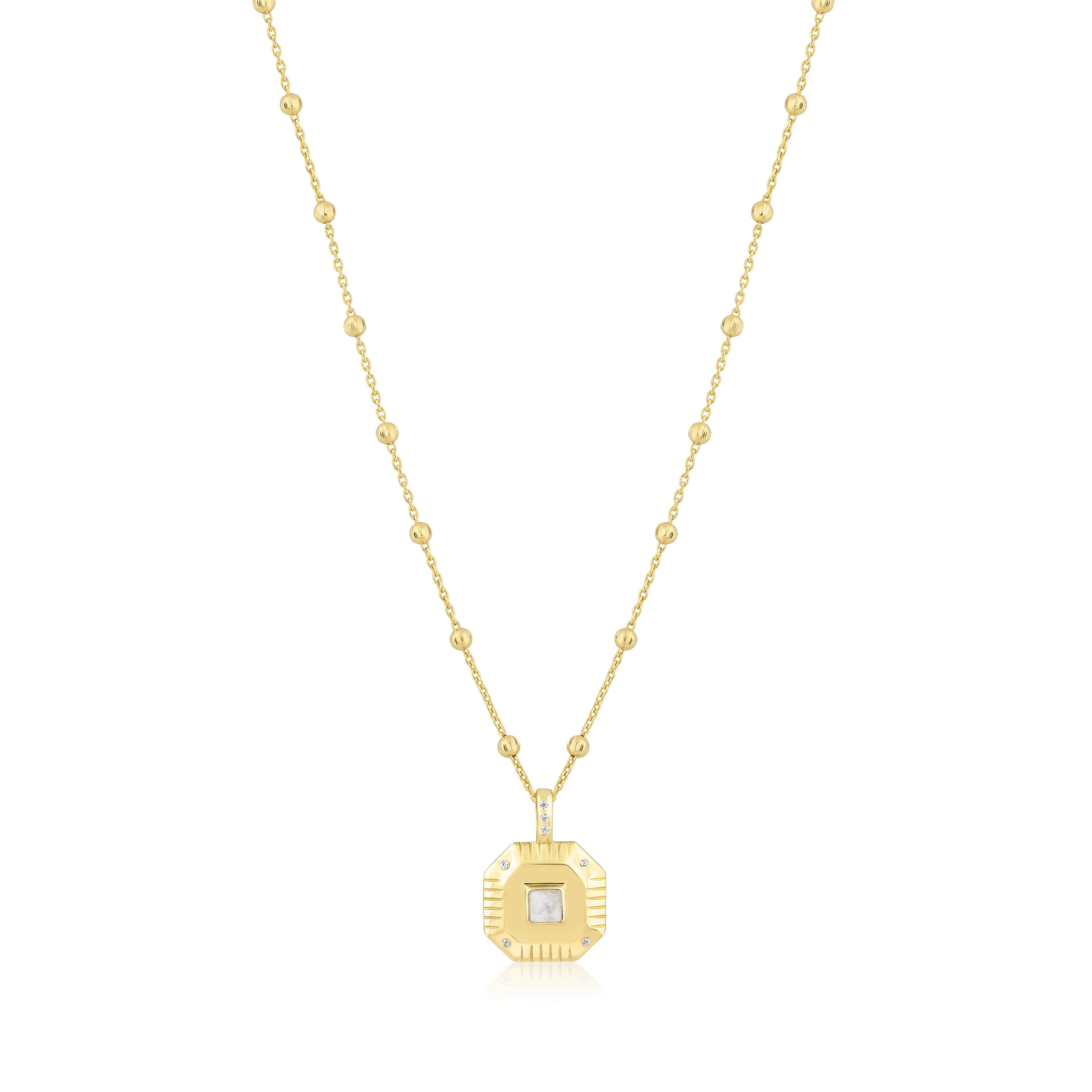 octagon charm necklace