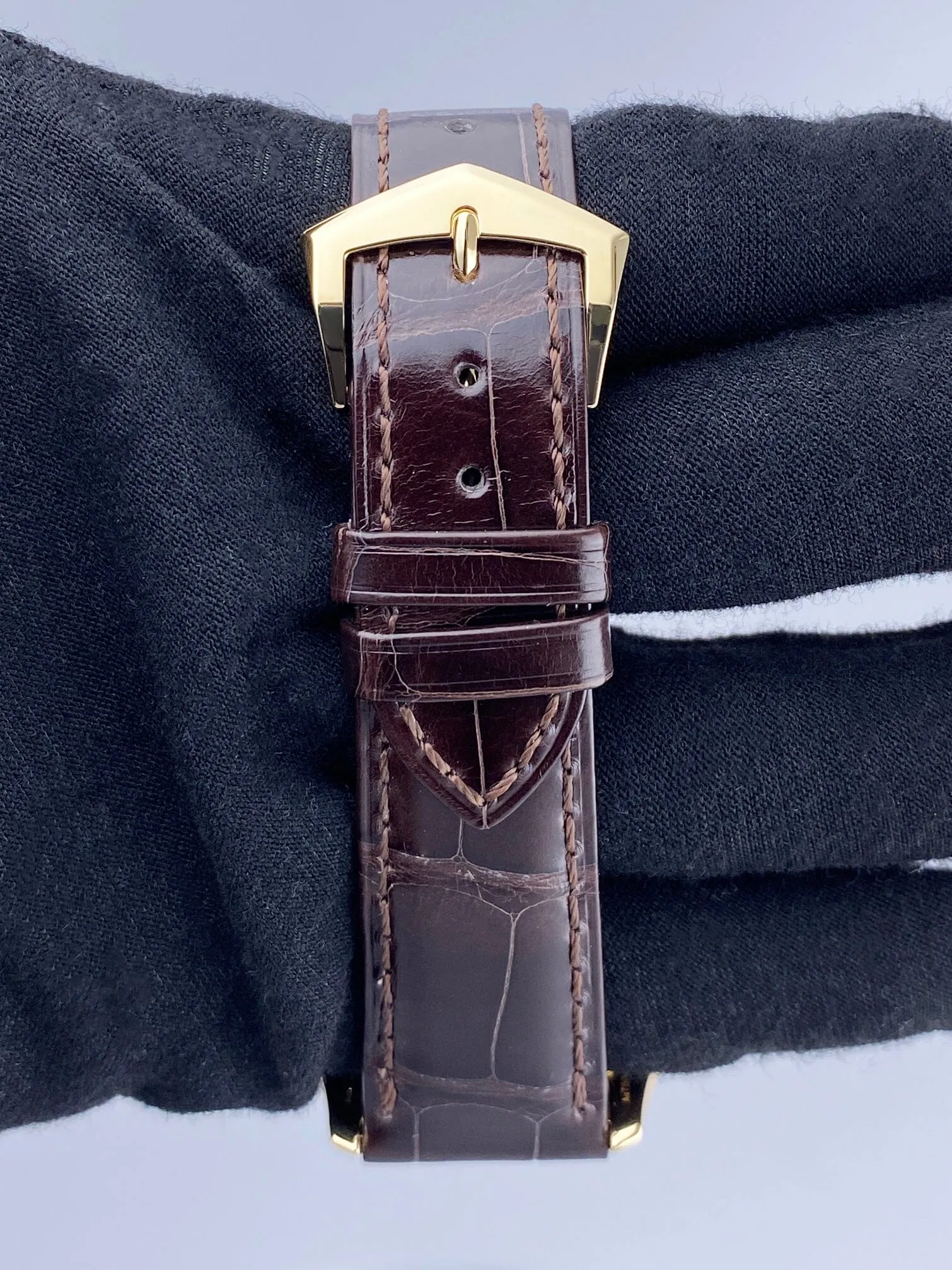 Patek Philippe Calatrava 5227J Ivory Dial 18K Yellow Gold Mens Watch Box Papers