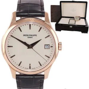 Patek Philippe Calatrava Date 18K Rose Gold Ivory 39mm 5227R-001 Watch