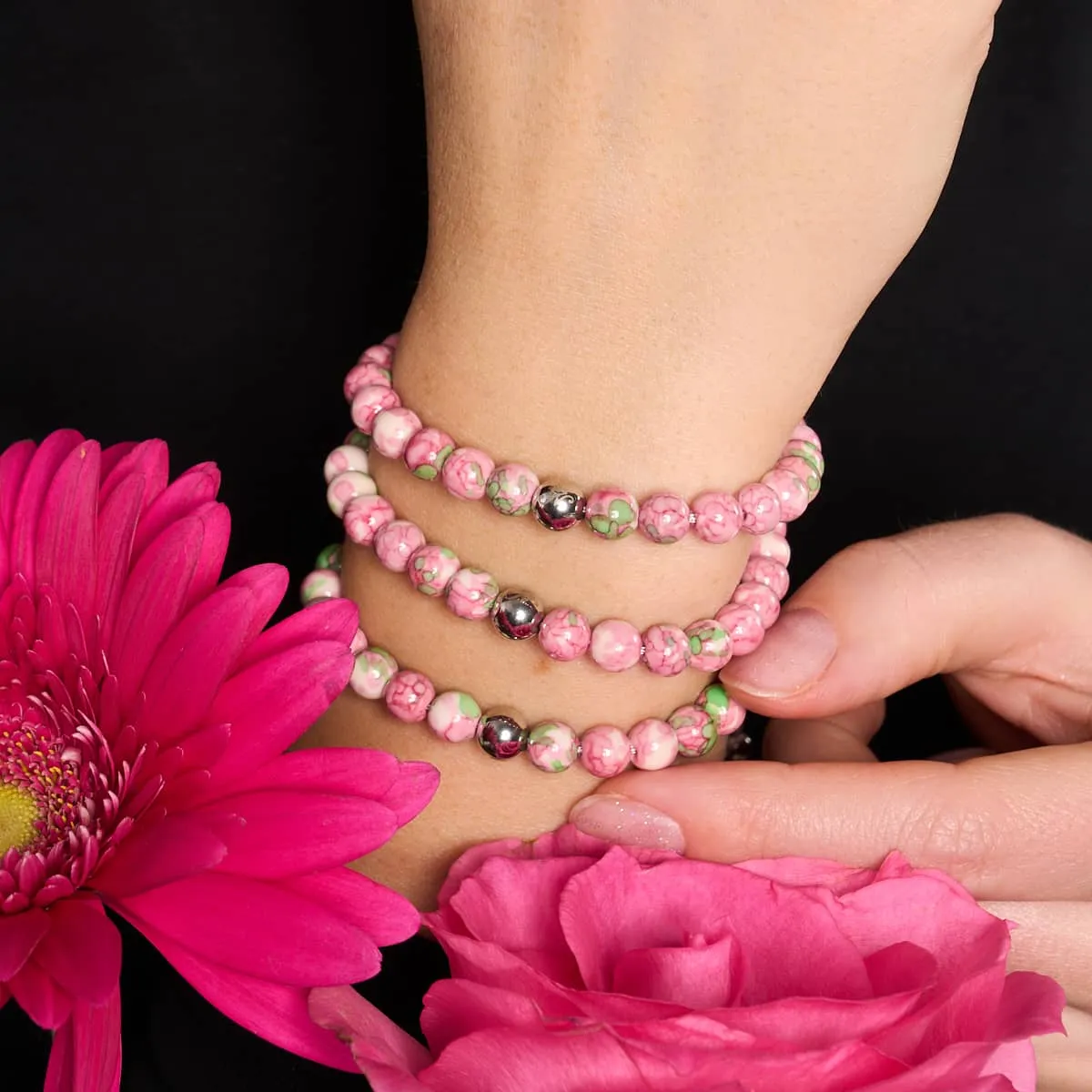 Picasso Porcelain Macrame Bracelet | Strawberry Fields