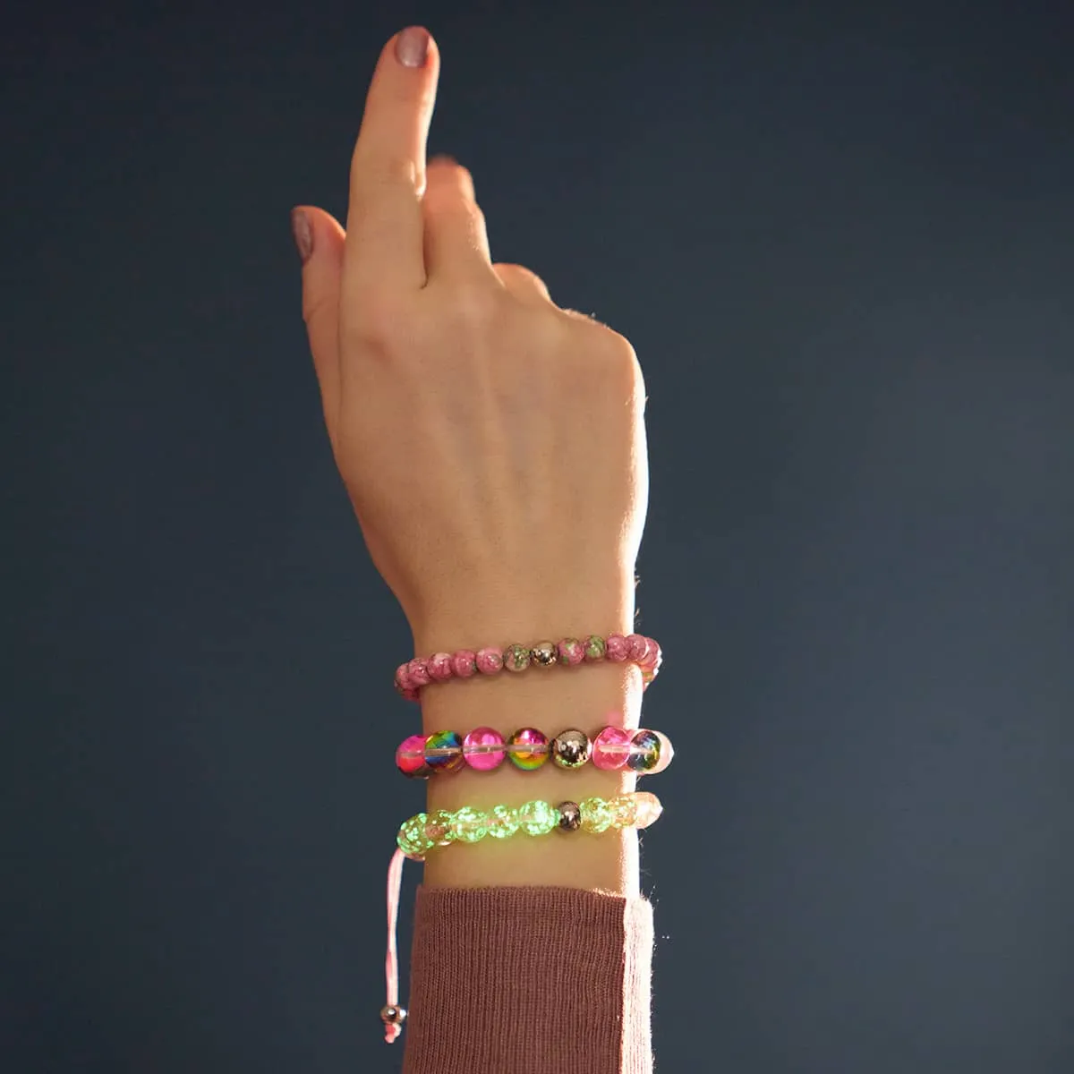 Picasso Porcelain Macrame Bracelet | Strawberry Fields