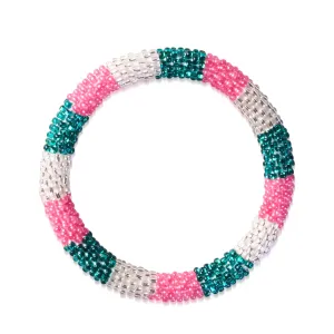 Pink Carnation | Himalayan Glass Bead Bracelet