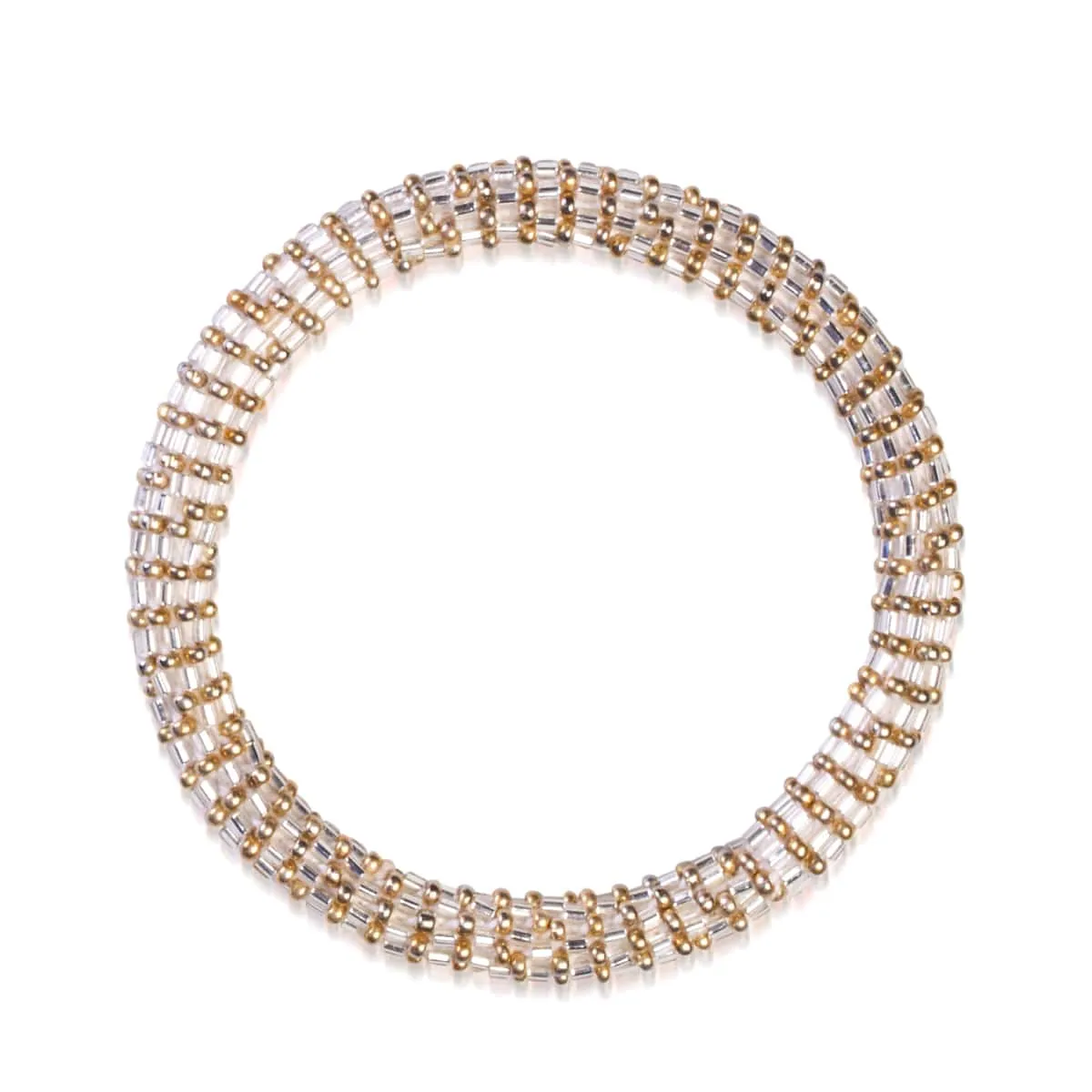 Porcelain | Himalayan Glass Bead Bracelet