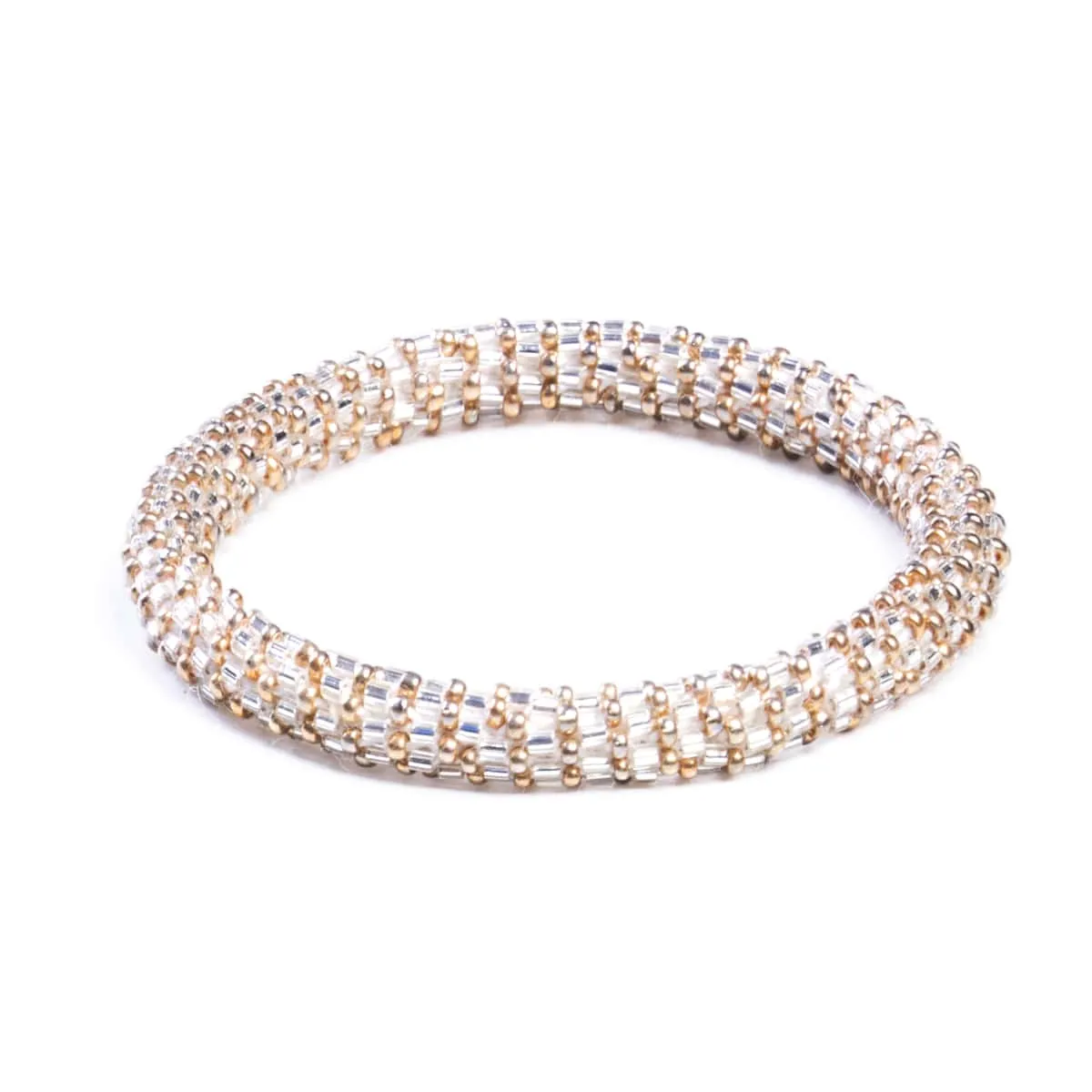 Porcelain | Himalayan Glass Bead Bracelet