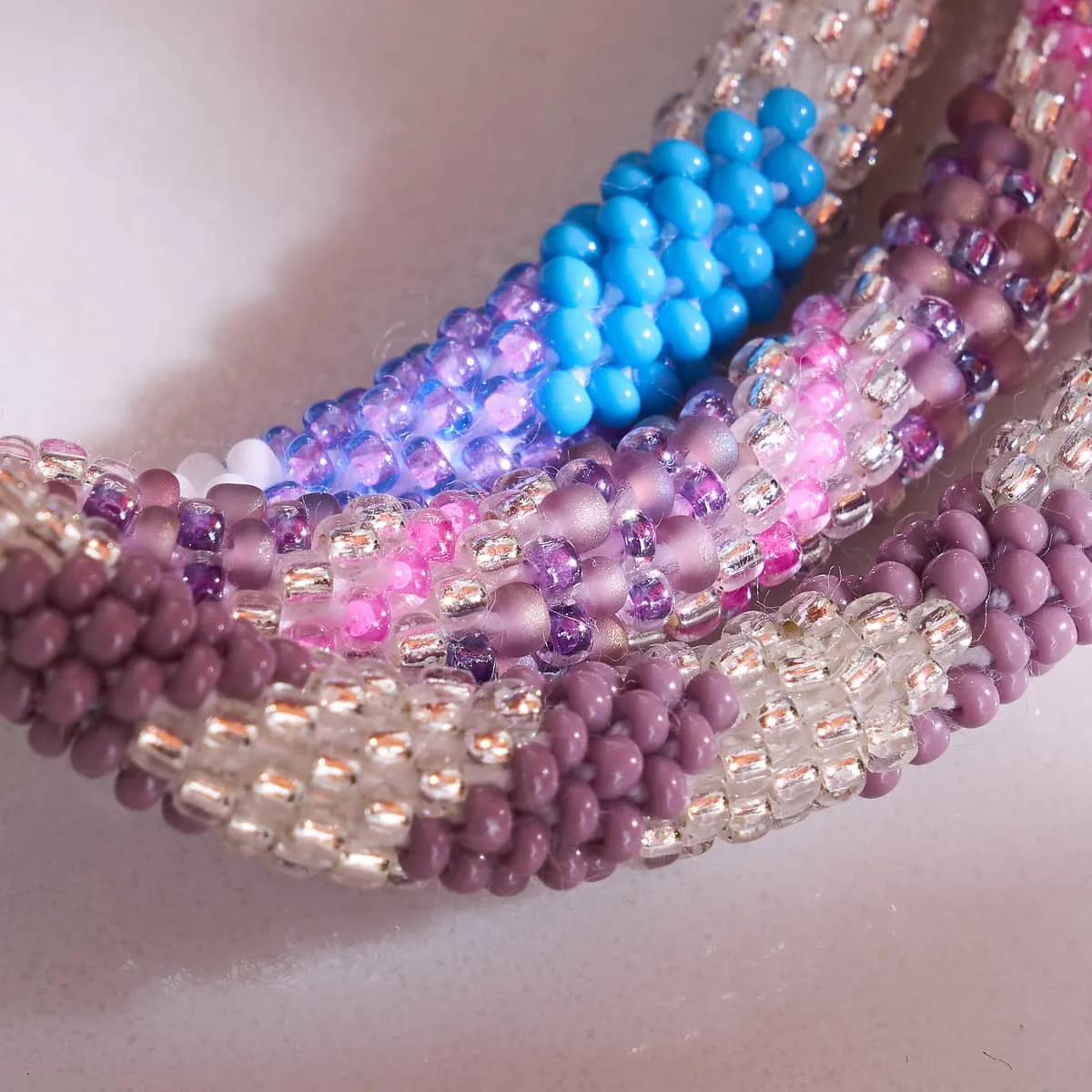 Purple Emperor | Himalayan Glass Bead Bracelet