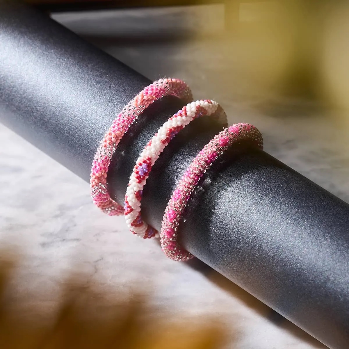 Queen of Diamonds | Himalayan Glass Bead Bracelet