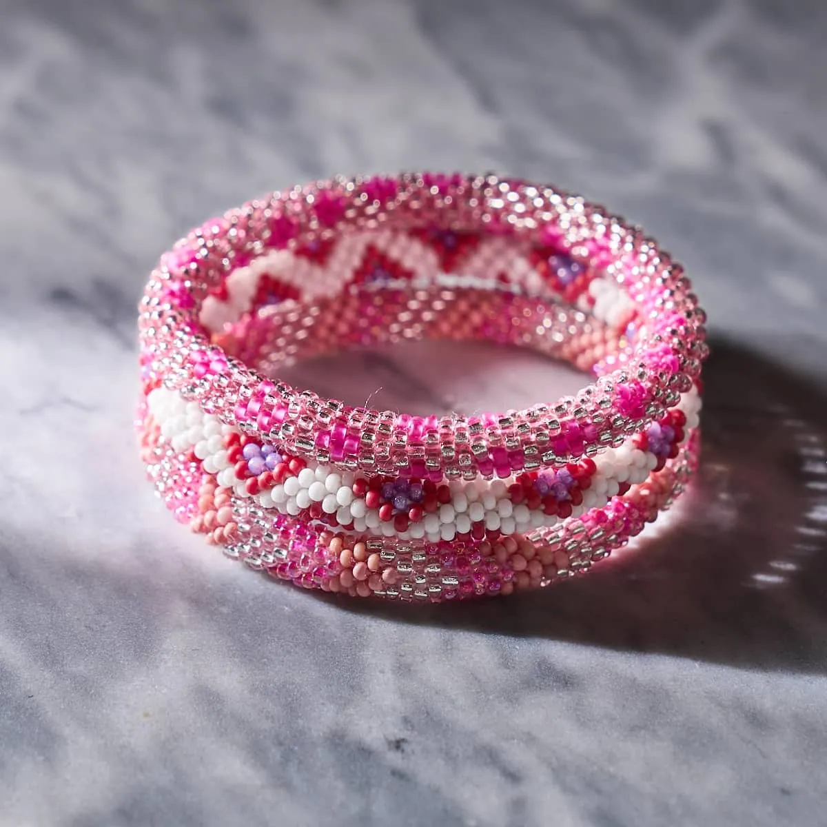 Queen of Diamonds | Himalayan Glass Bead Bracelet