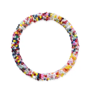 Rainbow Confetti | Himalayan Glass Bead Bracelet