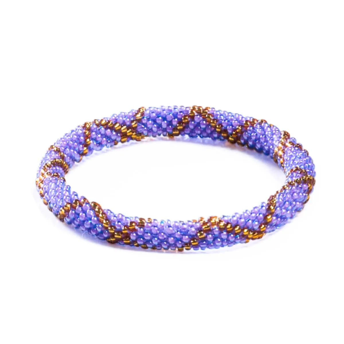 Regal Lilac | Himalayan Glass Bead Bracelet