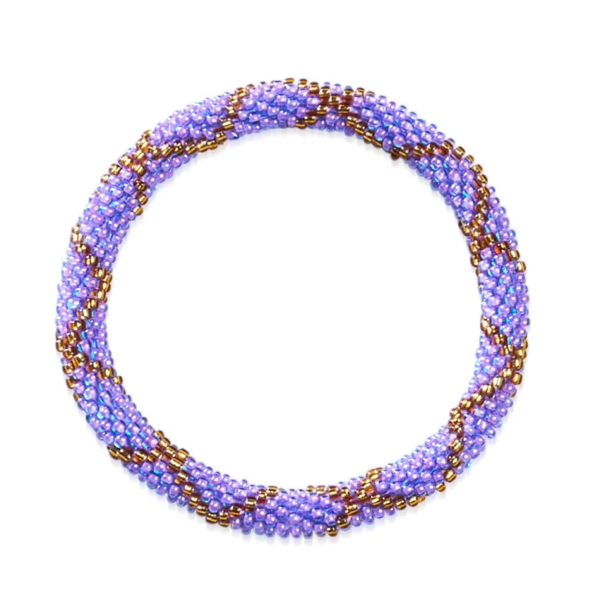 Regal Lilac | Himalayan Glass Bead Bracelet
