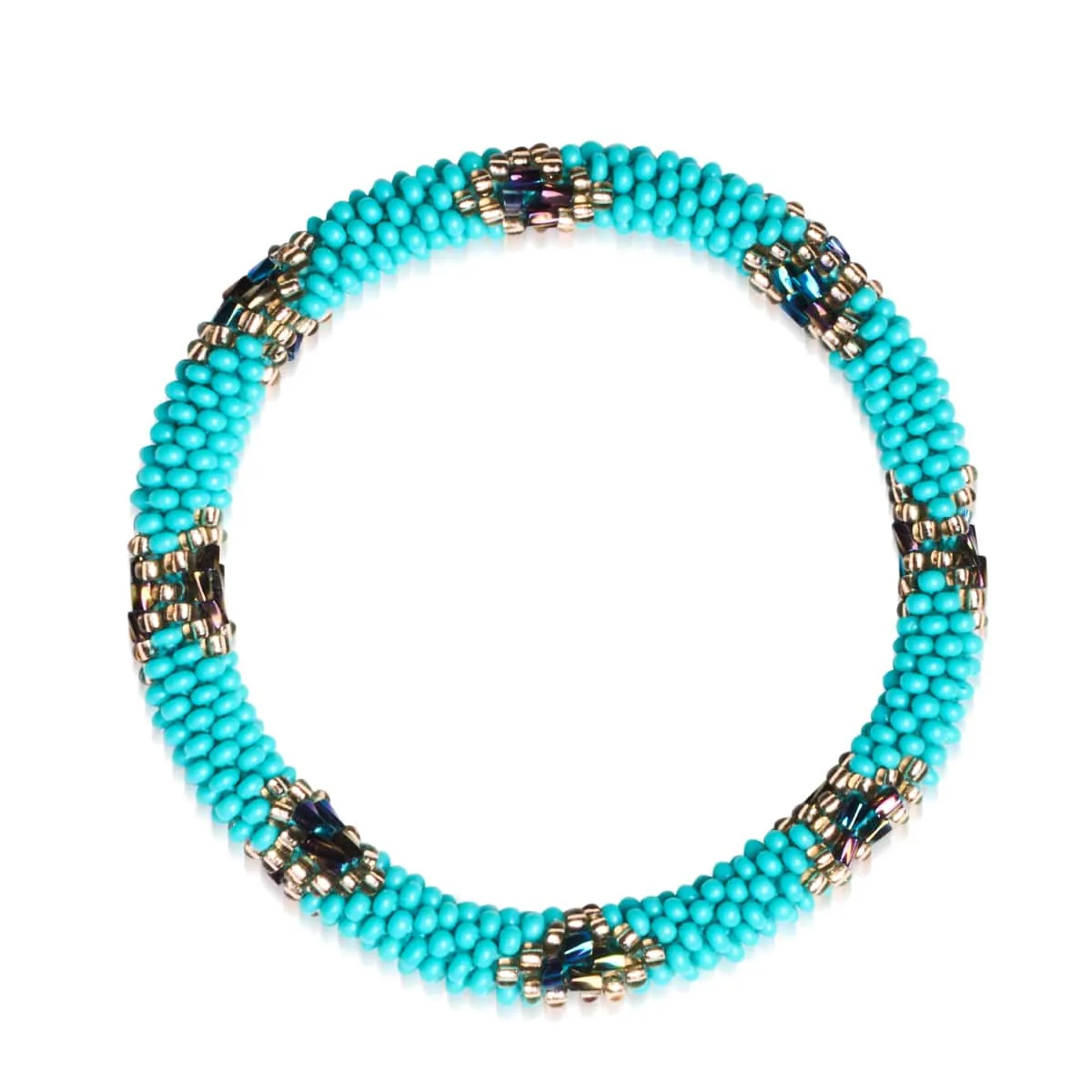 Robins Egg | Himalayan Glass Bead Bracelet