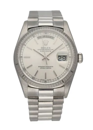 Rolex Day Date 18039 18K White Gold Men's Watch