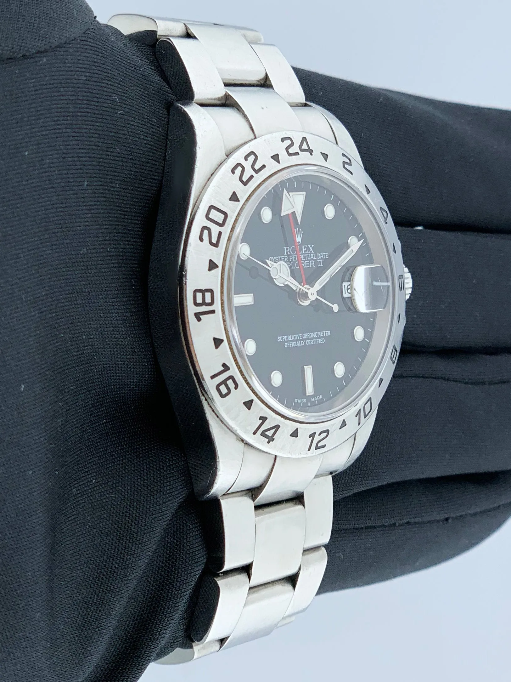 Rolex Explorer II 16570 Black Dial Mens Watch Box & Papers