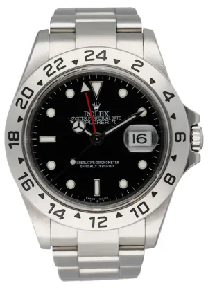 Rolex Explorer II 16570 Black Dial Mens Watch Box & Papers