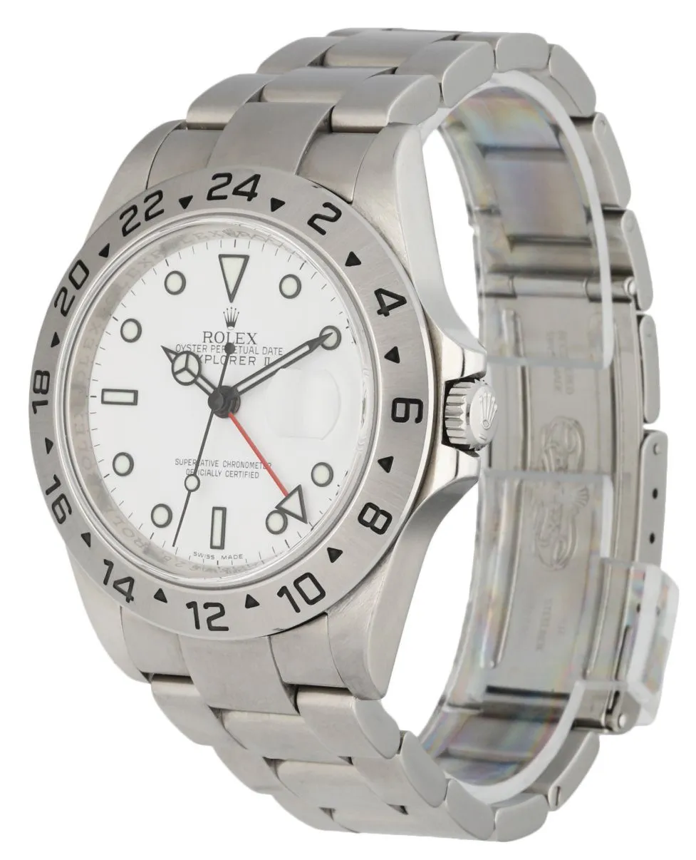 Rolex Explorer II 16570 Engraved Rehaut Men's Watch