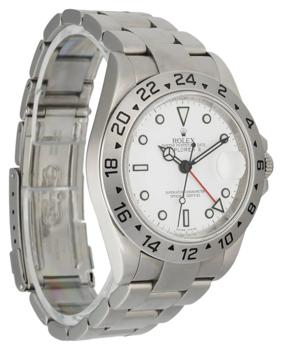Rolex Explorer II 16570 Engraved Rehaut Men's Watch