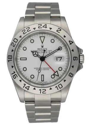 Rolex Explorer II 16570 Engraved Rehaut Men's Watch