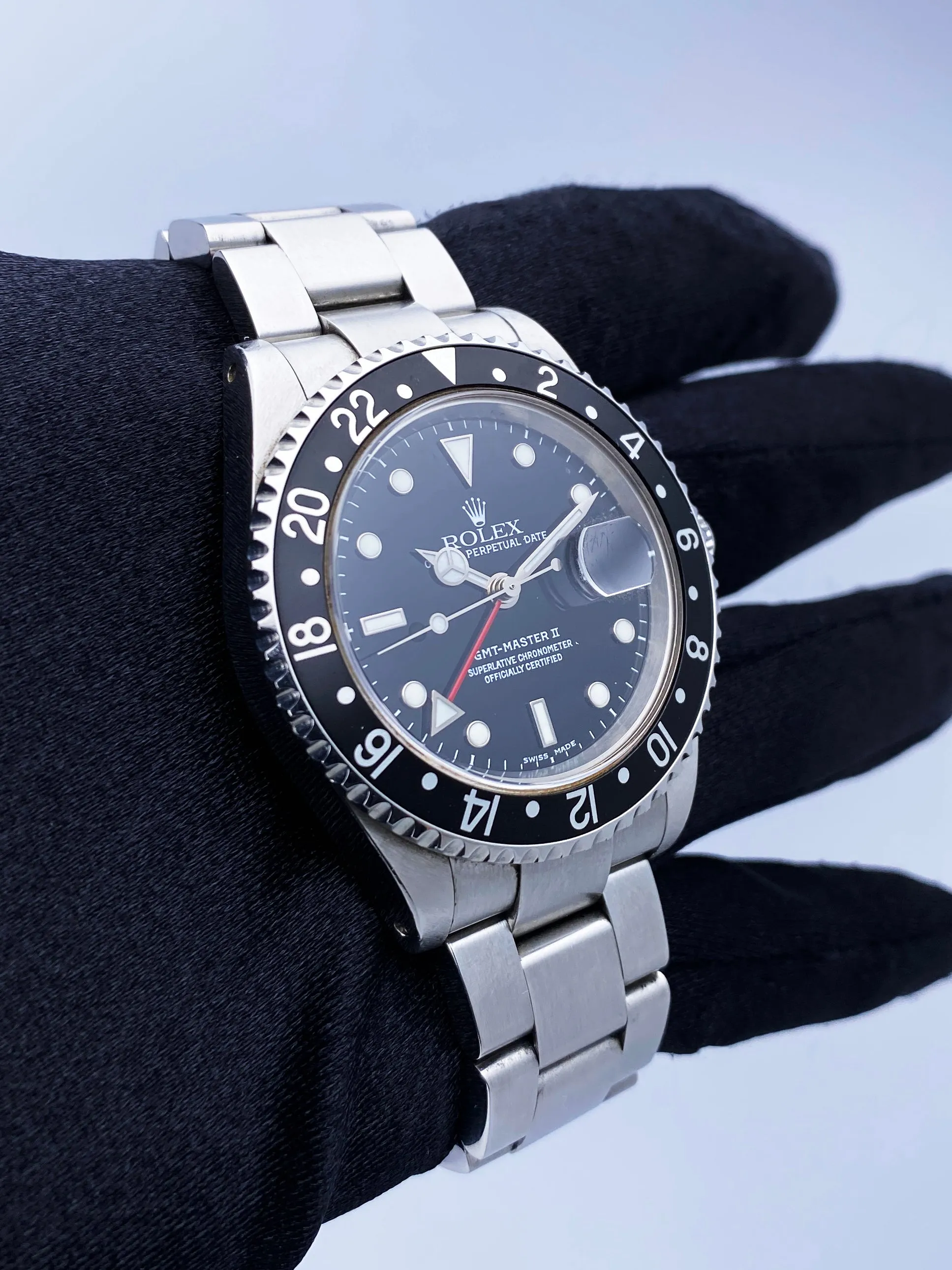 Rolex GMT Master II 16710 Stainless Steel Mens Watch