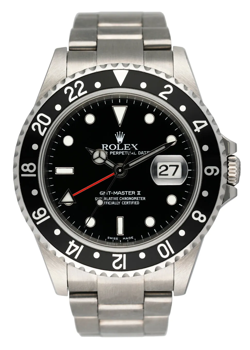 Rolex GMT Master II 16710 Stainless Steel Mens Watch